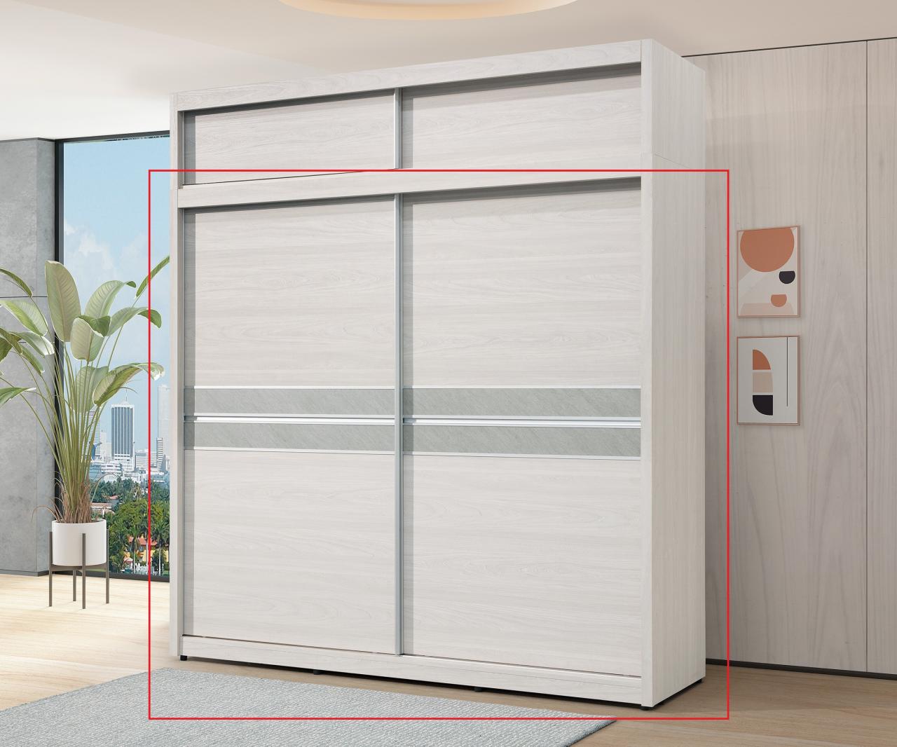 沃克 7 × 7尺推門衣櫥